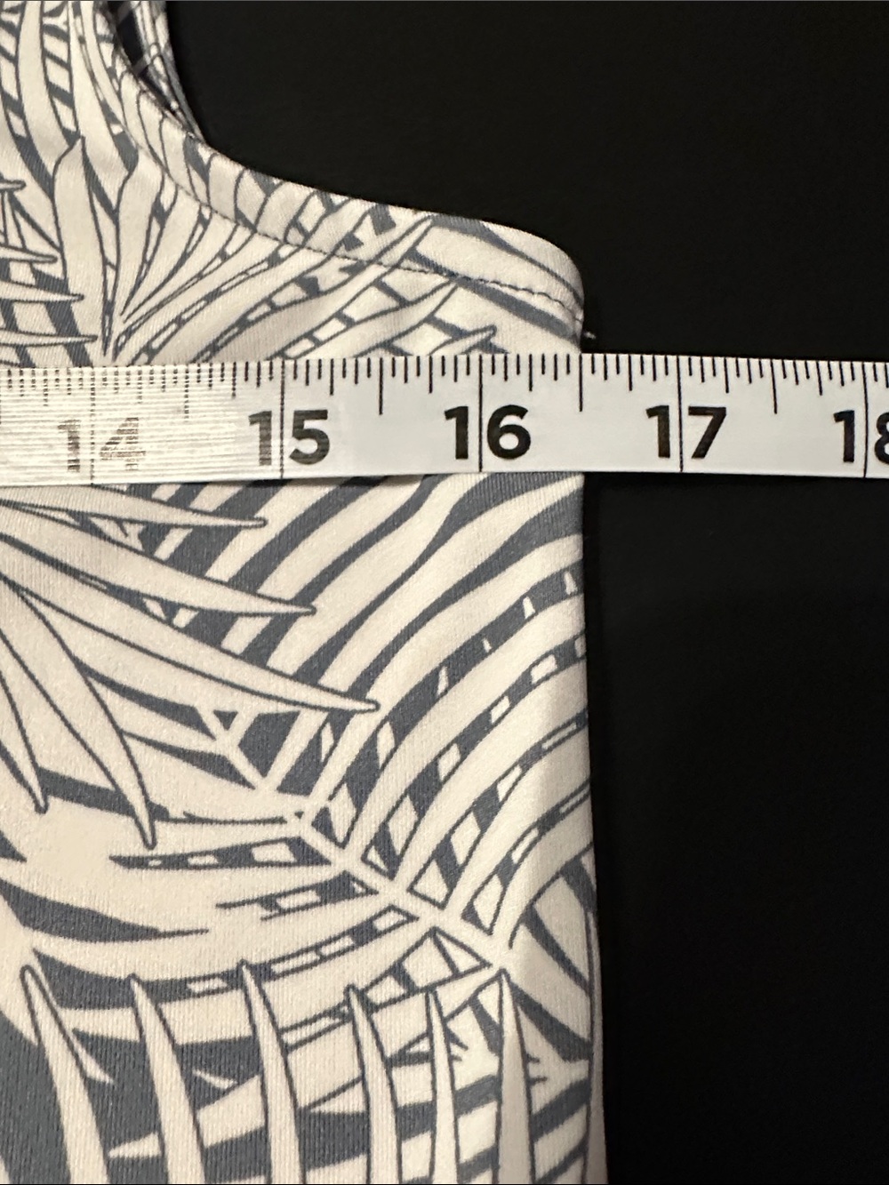 Tommy Bahama Grey & White Leaf-Print Sleeveless Midi Dress - Picture 5 of 8